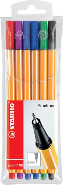Stabilo Point 88 Wallet Set 6