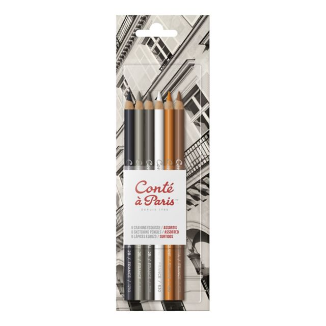 SKETCH PENCIL SET/6 CLASSIC