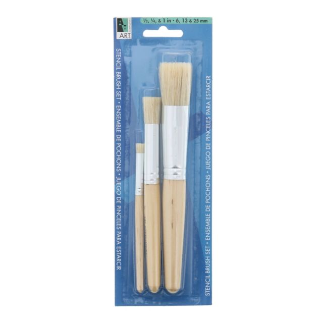 STENCIL BRUSH PACK 1/4 & 1/2 AND 1-INCH