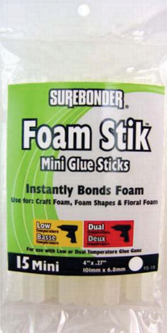 GLUE STICKS FOAM STIK 15/PACK