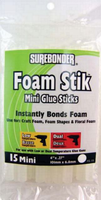 GLUE STICKS FOAM STIK 15/PACK