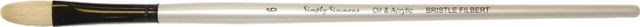 SIMPLY SIMMONS BRUSH BRISTLE FILBERT 6 LONG HANDLE