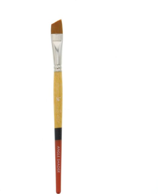 Snap Gold Taklon Angle Shader 1/2 Inch Short Handle