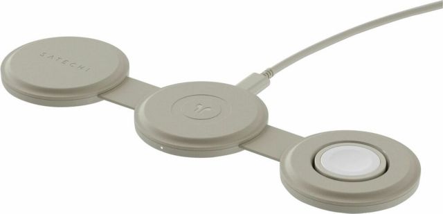 Satechi OntheGo 3-in-1 Wireless Charger, Sand