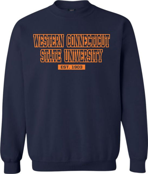Western Connecticut State University Wolves Fleece Crewneck