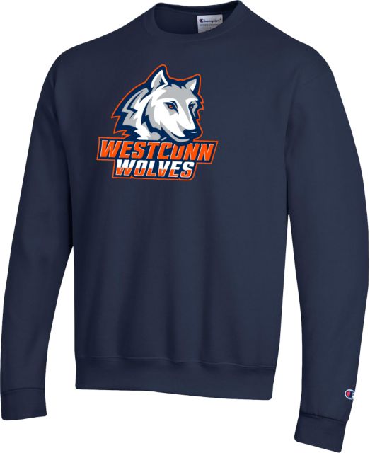 Western Connecticut Champion Fleece Crew Westconn Wolves Athletic Mark - ONLINE ONLY