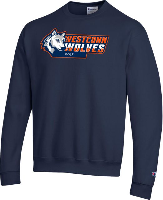 Western Connecticut Champion Fleece Crew WestConn Wolves - Golf - ONLINE ONLY