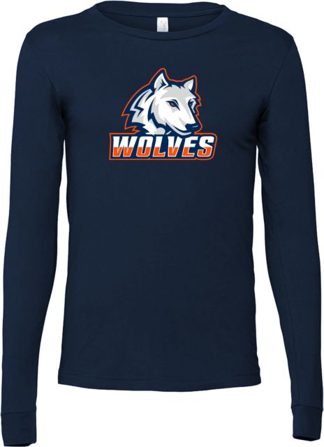 Western Connecticut Bella + Canvas Jersey Cotton Long Sleeve T Shirt Mascot - ONLINE ONLY