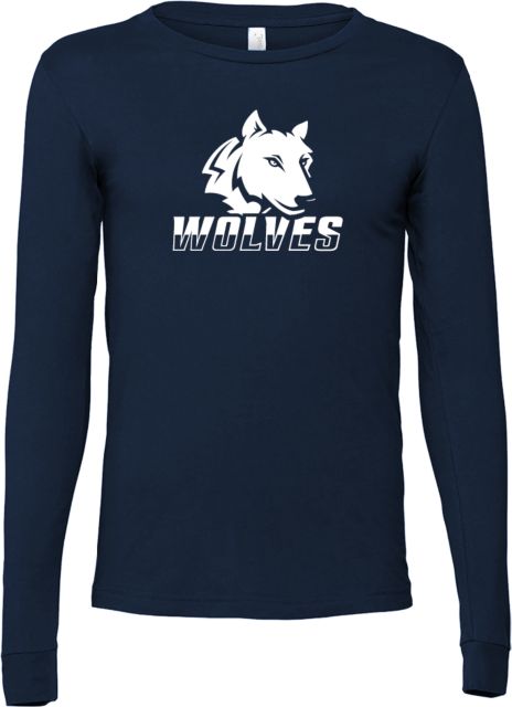 Western Connecticut Bella + Canvas Jersey Cotton Long Sleeve T Shirt Mascot - ONLINE ONLY