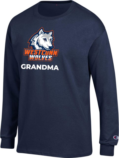 Western Connecticut Champion Long Sleeve T Shirt Grandma WCSU - ONLINE ONLY