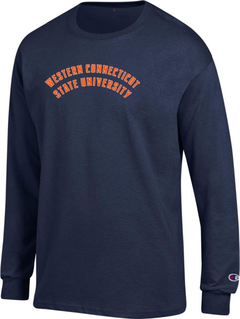 Western Connecticut Champion Long Sleeve T Shirt Arched School Name - ONLINE ONLY