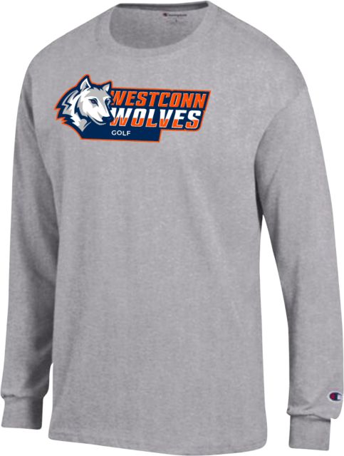 Western Connecticut Champion Long Sleeve T Shirt WestConn Wolves - Golf - ONLINE ONLY