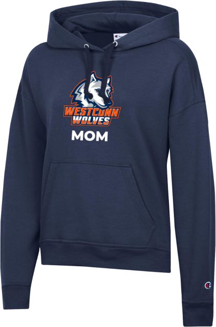 Western Connecticut Champion Womens Powerblend Pullover Hood Mom WCSU - ONLINE ONLY