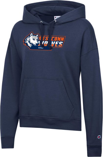 Western Connecticut Champion Womens Powerblend Pullover Hood WestConn Wolves - Golf - ONLINE ONLY