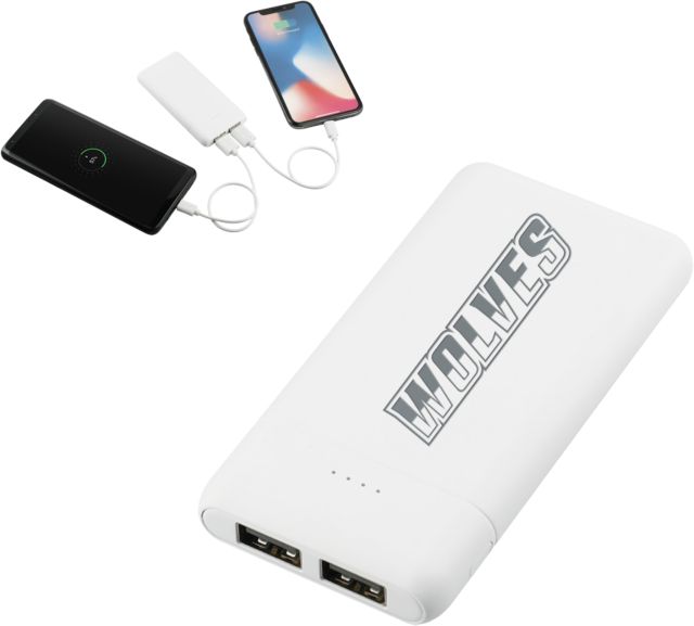 Western Connecticut Tilt High Density 5000 mAh Power Bank Athletic Wordmark Engraved - ONLINE ONLY