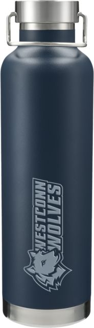 Western Connecticut Thor Copper Vacuum Insulated Bottle 32oz Westconn Wolves Mascot Head Left Engraved - ONLINE ONLY